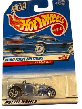 2/$12 Vintage Die Cast Hot Wheels 2000 First Editions Deuce Roadster 066 Silver